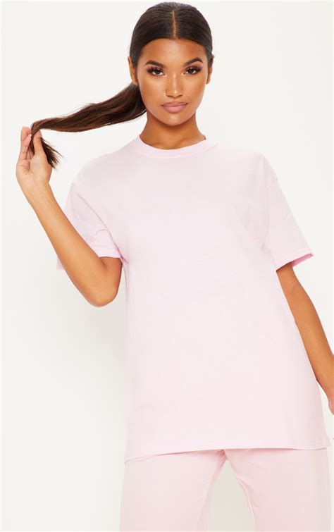 Ultimate Light Pink Oversized T Shirt Prettylittlething Ie