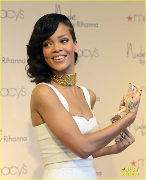 Rihanna Nude By Rihanna Fragrance Launch Photo Rihanna
