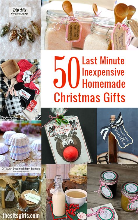 Check out these 10 last minute christmas gifts! 50 Last Minute Inexpensive Homemade Christmas Gifts