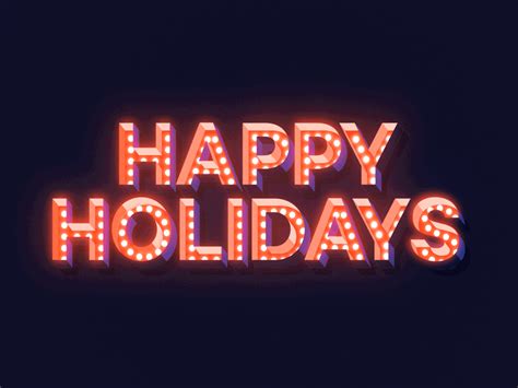 Happy Holidays Typography Motion By Hellsjells For Thorgate On Dribbble