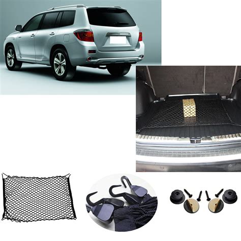 Even with a full load of passengers, the 2019 toyota highlander has 13.8 cubic feet of space left over. For Toyota Highlander Rear Trunk Cargo Organizer Storage Net Luggage Organizer | eBay