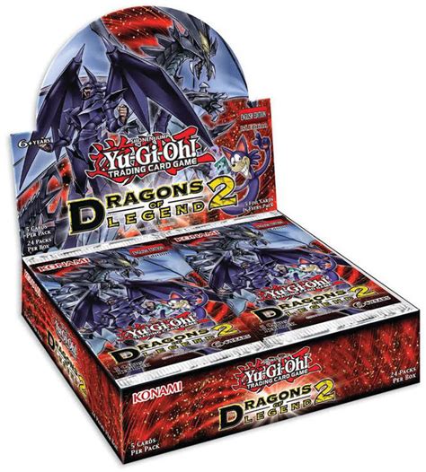 Yugioh Trading Card Game Dragons Of Legend 2 Booster Box 24 Packs