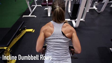 Incline Dumbbell Rows Youtube