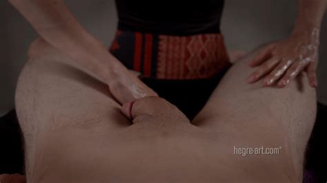 Hegre Art Oily Lingam Massage