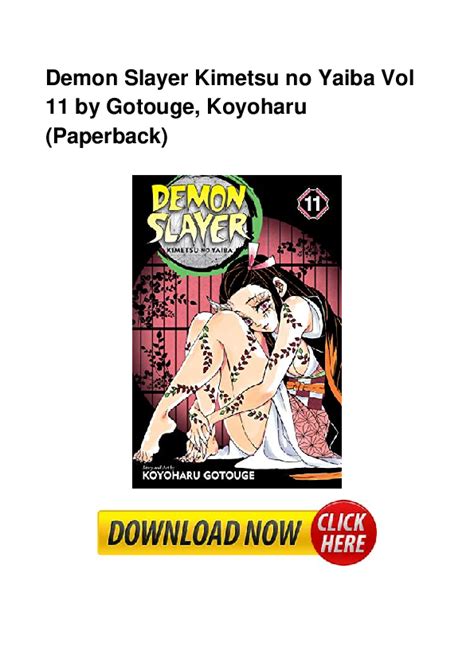 Pdf Demon Slayer Kimetsu No Yaiba Vol 11 By Gotouge Koyoharu