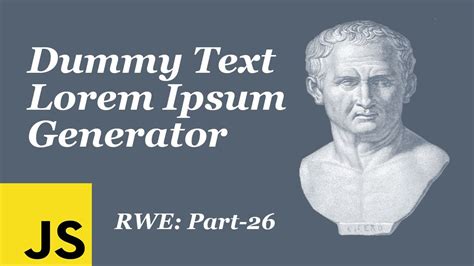 Dummy Text Lorem Ipsum Generator Using Javascript Bangla Tutorials