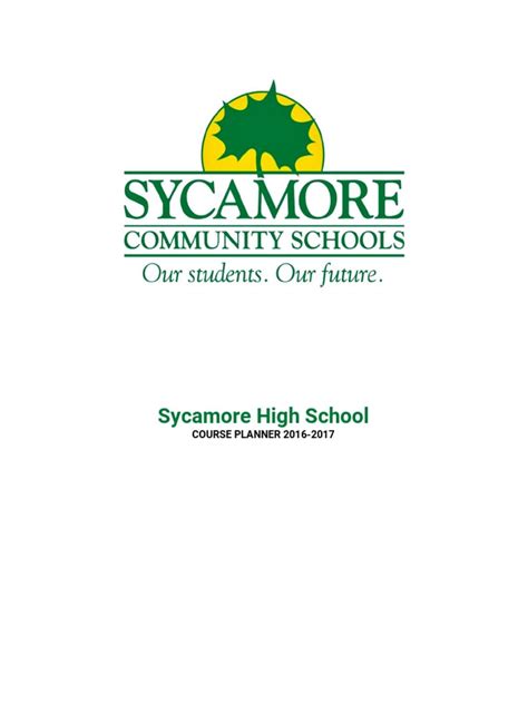 Sycamore High School Course Planner 2016 2017 Advanced Placement