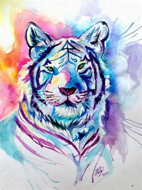 Pin By Kat Lunar On Art Watercolor Tiger Tiger Art Tiger Painting