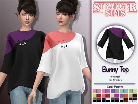 💎lovely Magic💎passion Flower Sims 4 Sims Bunny Tops