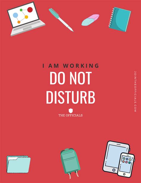 Printable Do Not Disturb Signs The Officials