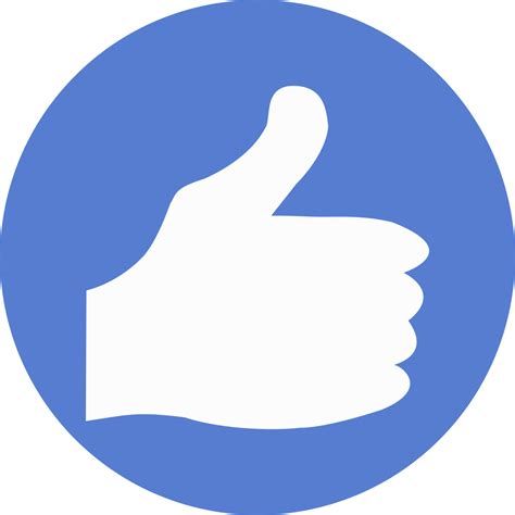Election Thumbs Up Icon Circle Blue Election Iconset