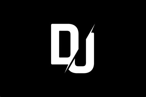 Monogram Dj Logo Graphic By Greenlines Studios · Creative Fabrica