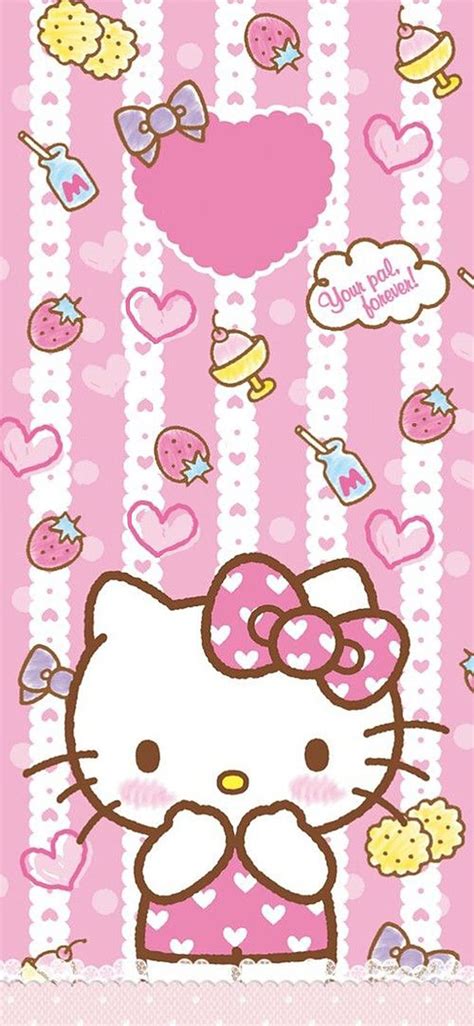 Iphone X Hello Kitty Lock Screen Seni Ponsel Hello Kitty Pink Hd