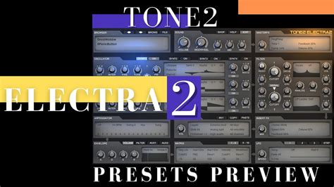Tone2 Electra2 V28 Presets Preview Youtube