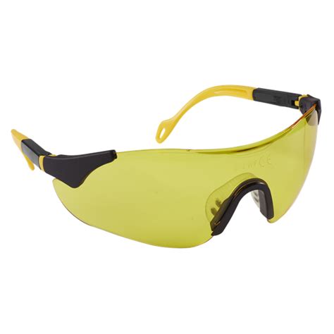 High Vision Safety Glasses Adj Arms 9212 Worksafe By Sealey