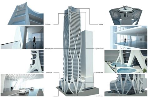 The late architect's residence had been listed for as high as $10 million. Un edificio con helicóptero en downtown Miami por Zaha ...