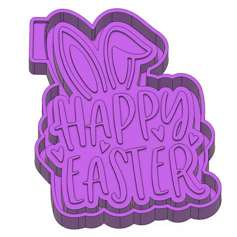 Stl File Happy Easter Bunny Freshie Stl Mold Housing 🪔・3d Printing