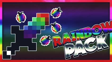 Minecraft Pvp Texture Pack Rainbow Pack Fps 1718 Uhckohi
