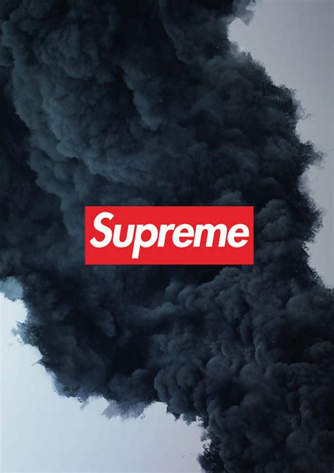 Supreme Poster Supreme Smoke Print Hypebeast Wall Art | Etsy