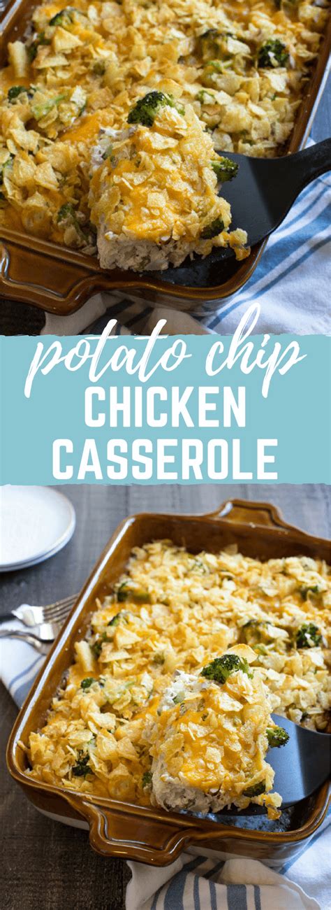 This cheesy potato casserole is the perfect way to feed a family of picky eaters. Potato Chip Chicken Casserole | a wholesome southern ...