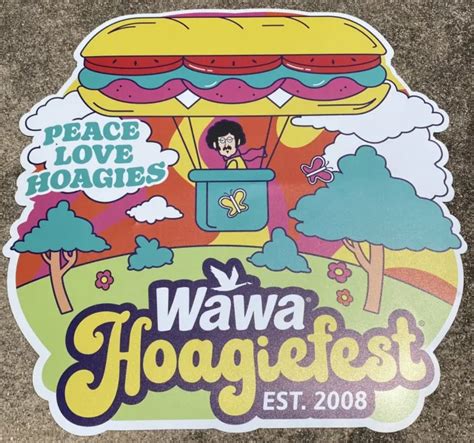 Wawa Hoagiefest 2023 Window Sticker Sign Unused 9999 Picclick