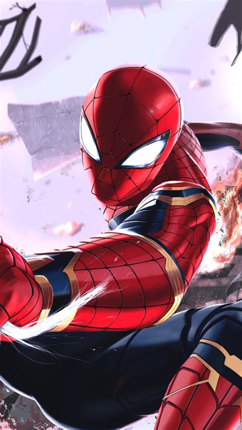 1080x1920 Spiderman Avengers Infinity War Superheroes Hd Artist