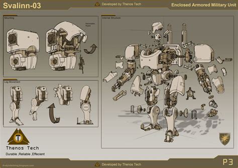 Andynd Cgma Mech P03 By Andynd On Deviantart Robot Concept Art Robot