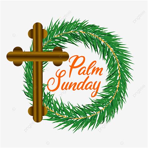 Palm Sunday Religious Clipart Hd Png Palm Sunday Wreath With Leaves
