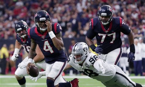 Carr will never be more tradable than he is right now. Texans: Deshaun Watson got kicked in the eye and still ...