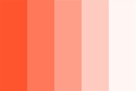 Fluorescent Peachy Orange Color Palette