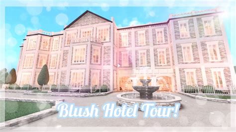 Bloxburg I Aesthetic Blush Revamped Hotel Tour I 14m I Kwlmia Youtube