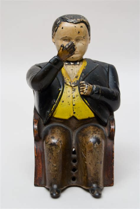 Boy on trapeze antique cast iron mechanical bank » circa 1888: Antique Mechanical Bank For Sale: Tammany Bank