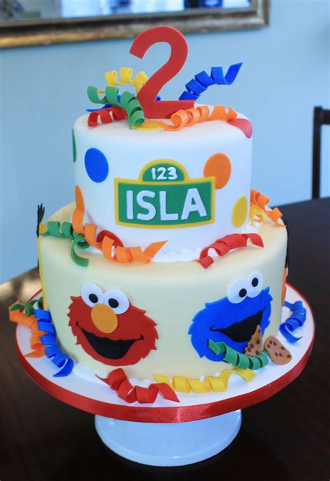 Islas Cake Elmo Birthday Cake Sesame Street Birthday Cakes Sesame