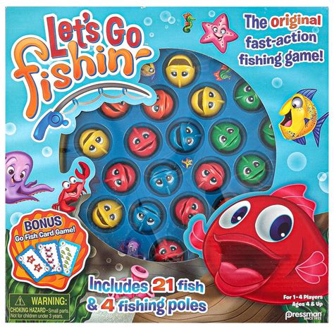 Lets Go Fishing Board Game 1 4 Players Ages 4 And Older Mardel 4072781