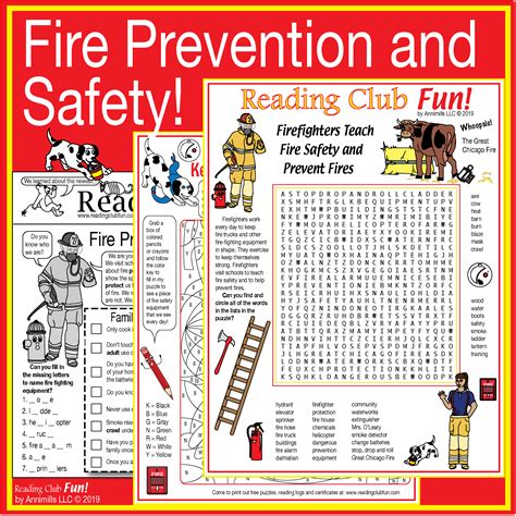 Fire Prevention And Safety Puzzle Pack With Bonus