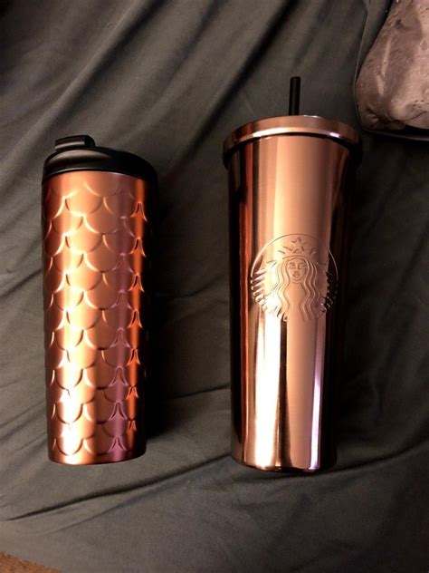 Rose Gold Starbucks Cups In Love Holiday2017 Collection Starbucks