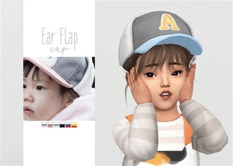 Toddler Ear Flap Cap By Waekey For The Sims 4 Spring4sims Sims 4