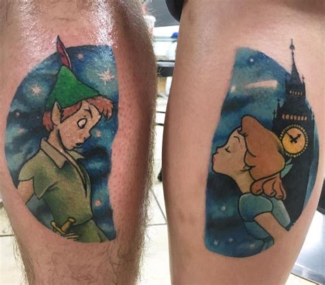 80 Disney Couple Tattoos That Prove Fairy Tales Are Real Matching Disney Tattoos Disney Couple