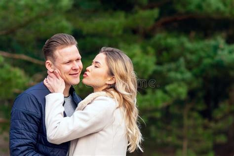 happy loving couple enjoying of happiness love and tenderness dating romance couple hugging in