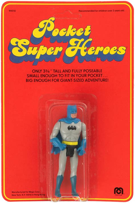 Hakes Batman Mego Pocket Super Heroes Carded Action Figure