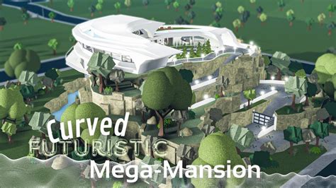 Bloxburg Curved Futuristic Mega Mansion Part Bloxburg Build Sexiz Pix