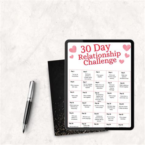 30 day relationship challenge relationship builder for couples couple challenge printable