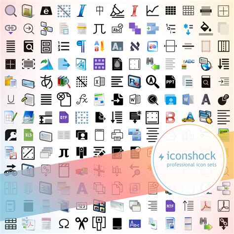 Text Icons Iconshock