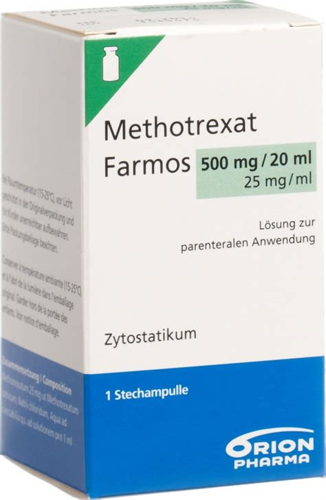 Methotrexat Farmos 500mg20ml Durchstechflasche 20ml In Der Adler Apotheke