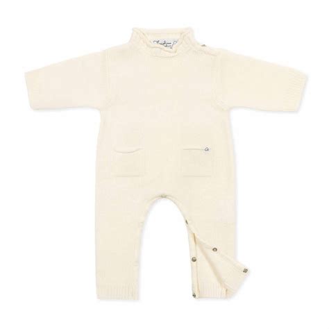Cashmere Onesie Baby Fagiolino Cashmere 100 Made In Italy