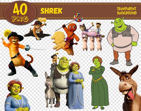 Shrek Clipart Shrek Characters Shrek Png Printable Etsy
