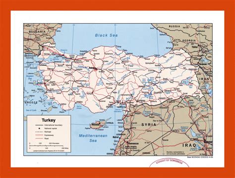 Political Map Of Turkey 2006 Maps Of Turkey Maps Of Asia GIF
