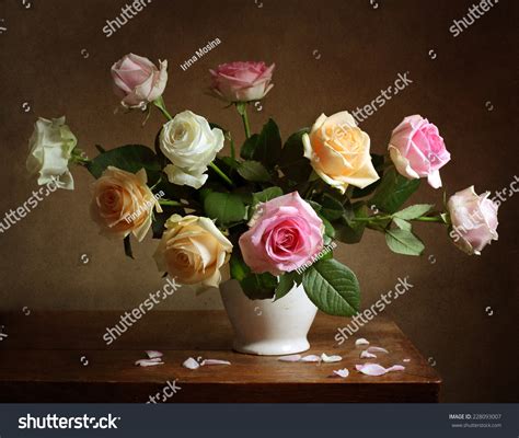 Still Life With Roses Stock Photo 228093007 Shutterstock