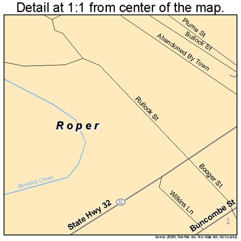 Roper North Carolina Street Map 3757740