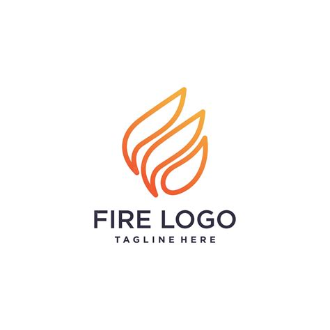 Premium Vector Fire Logo Design With Creative Abstract Concept